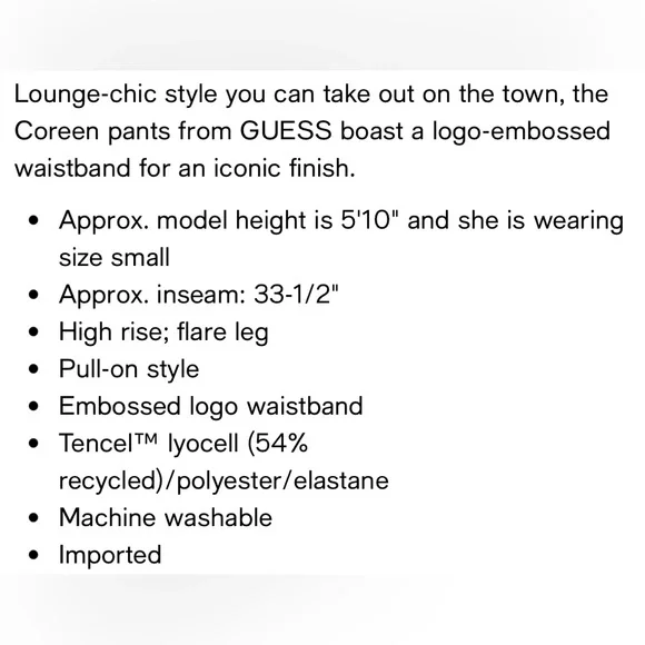 Guess Flare- Leg pant (S) - Picture 14 of 16